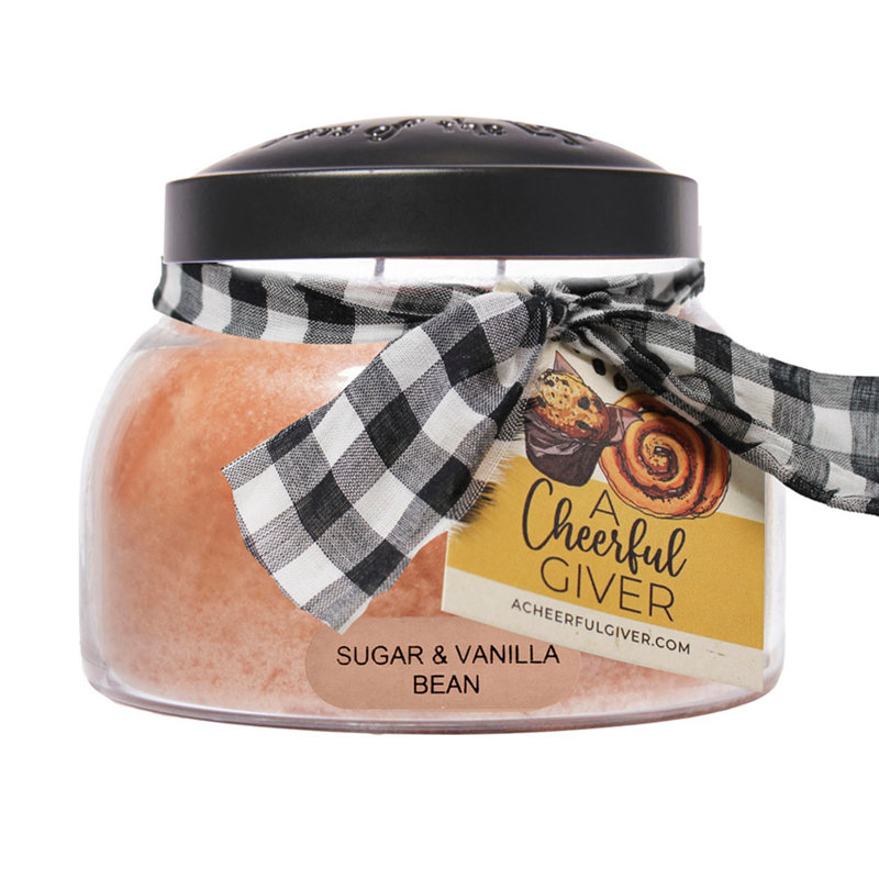 A Cheerful Candle LLC Sugar And Vanilla Bean Scented Jar Candle