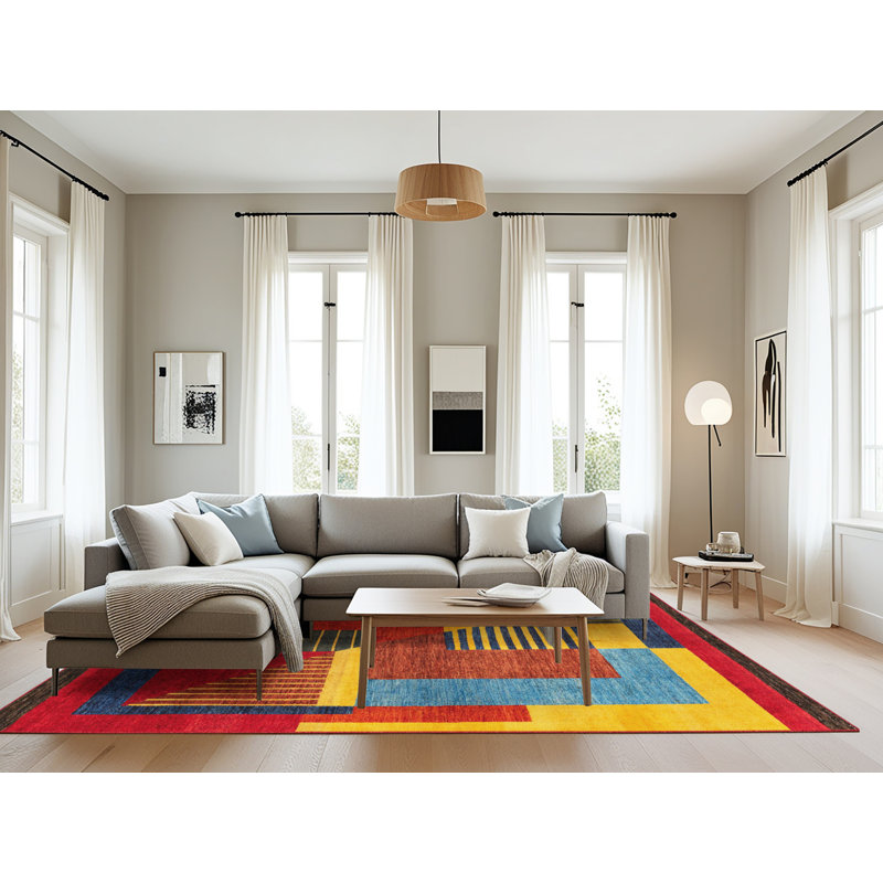 Elke Abstract Indoor Rug, Rectangle 8' x 10'