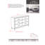 Commode double 6 tiroirs Chalissa