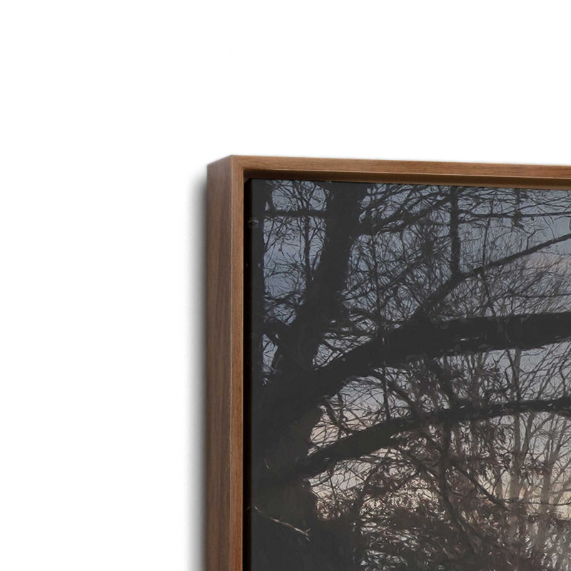 «Morning Glory» par Lori Deiter, reproduction d'art, 40 W x 30 H, Framed Canvas, Brown