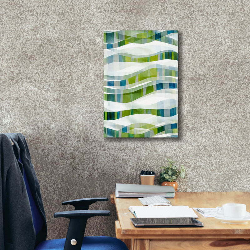 Art mural sur toile Wrought Studio ™ «It Goes In Waves No. 1» par Tamar Zinna, H 26 po x l 18 po x P 0,75 po