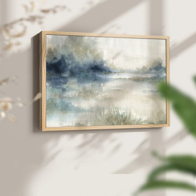 «Still Evening Waters II», reproduction encadrée - Restickable