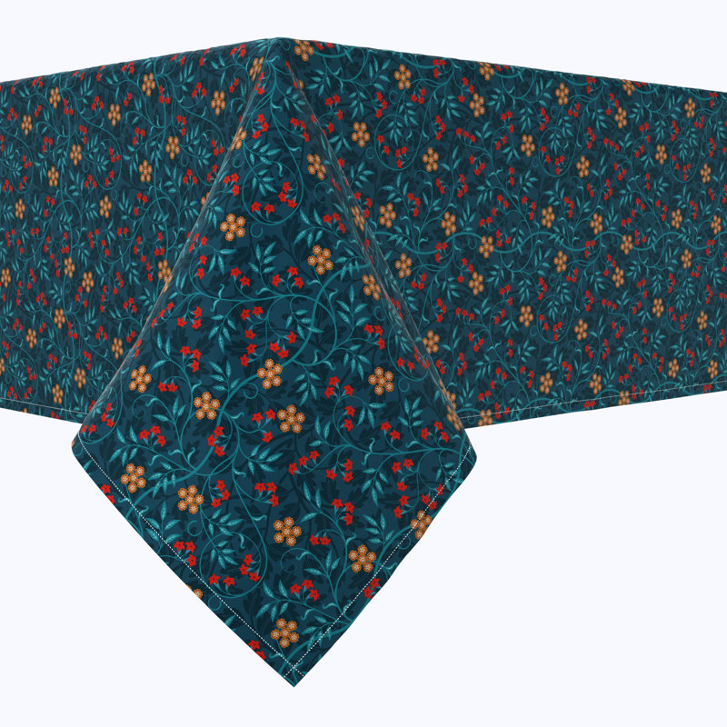 Rectangular Tablecloth, 100% Cotton, Floral 62, 84" x 60"