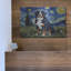  «Bernese Mountain Dog Starry Night» par Rich Monet, art mural en métal, 16 po x 12 po-854682916