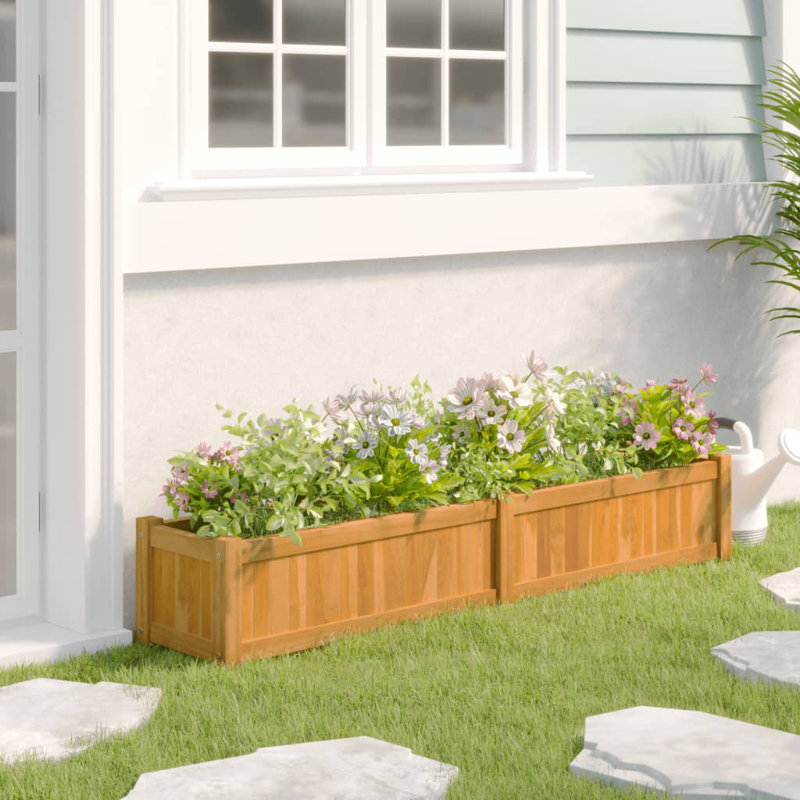 Barkell Wood Raised Garden Bed, 25 H x 150 W x 30 D