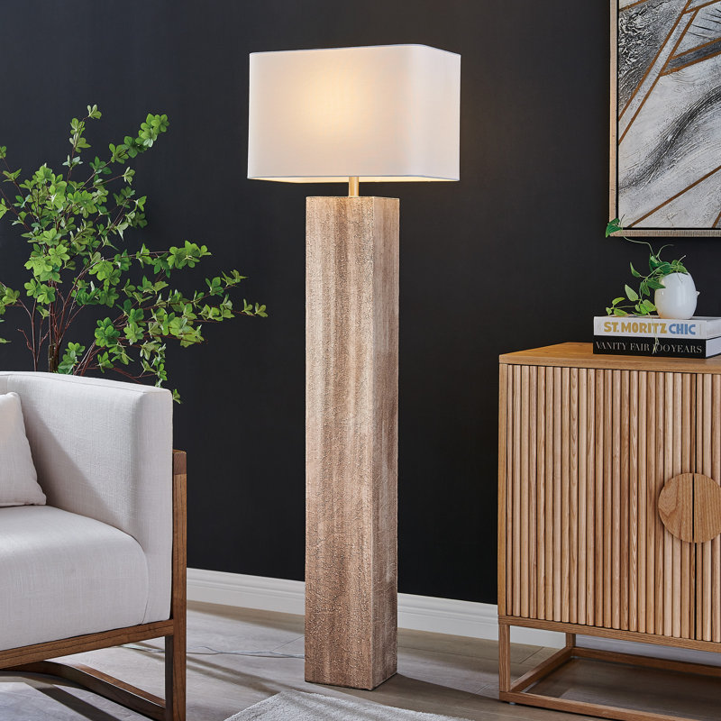 Latresha 61'' Gray Traditional Floor Lamp