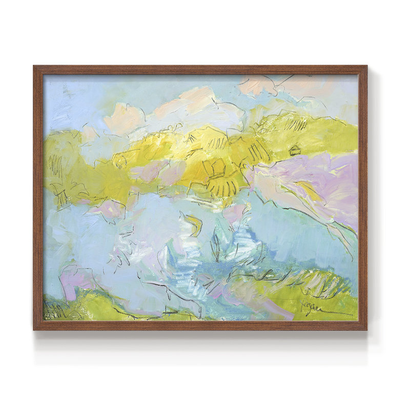 Learning to Fly -Framed Print - Restickable, H 22 po x l 28 po, Noyer