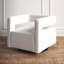 Fauteuil pivotant en velours Booth Performance-2066939161