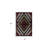 4' X 6' Brown Geometric Area Rug