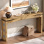 Console en bois, table d'appoint à dossier en bois de 62 po de longueur x 31 po de hauteur, bureau d'entrée pour le couloir et l'entrée