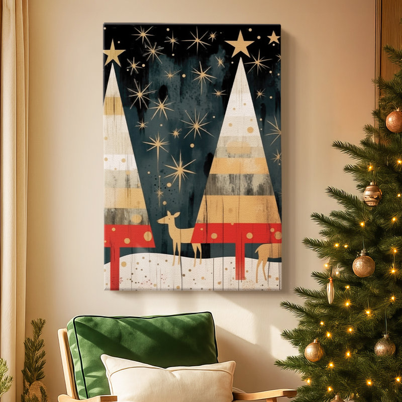 Yule of Honeyed Blessing - Toile tendue avec châssis de qualité supérieure, H 18 po x l 12 po