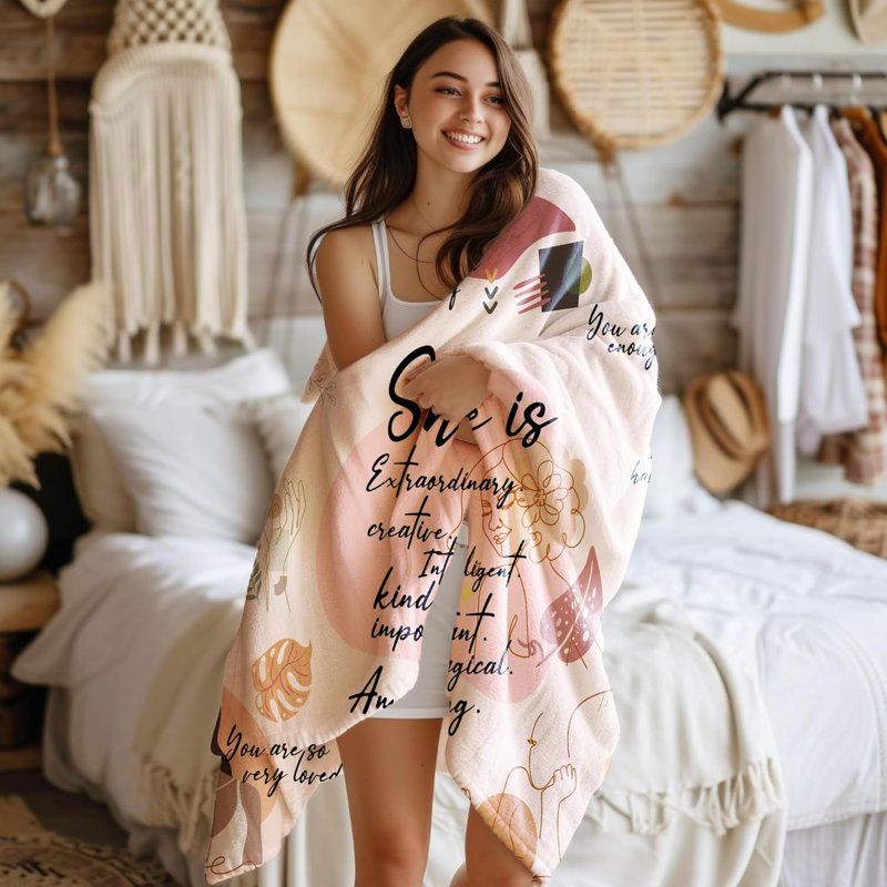 Coussin Boho, L 80 po x l 60 po