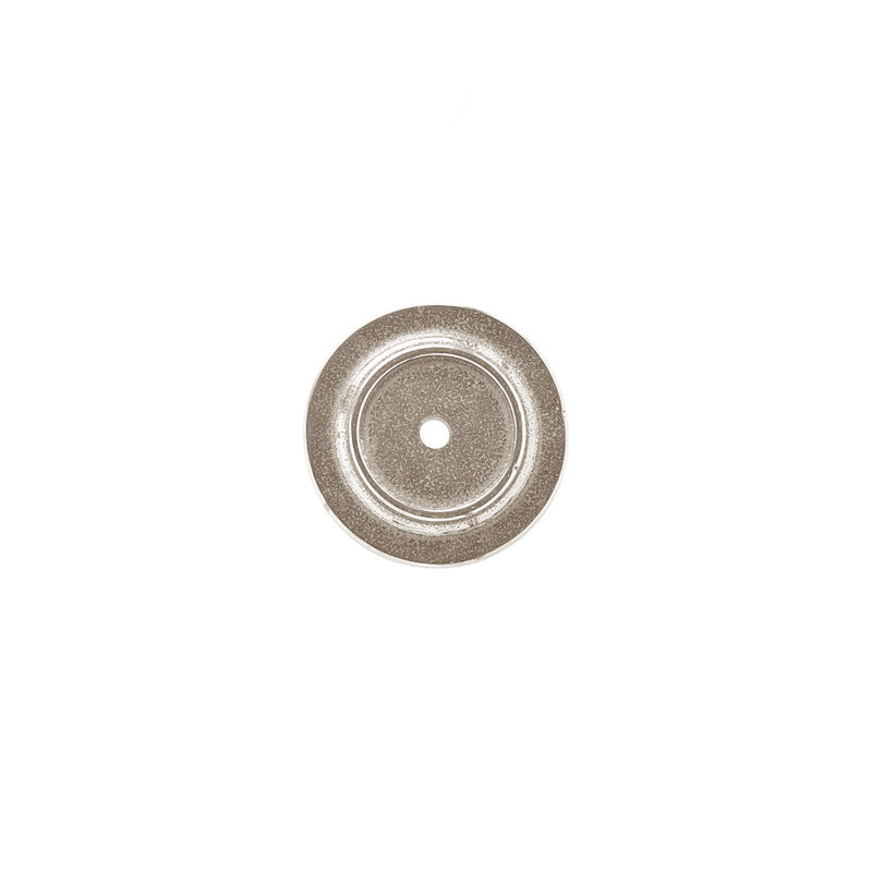 Maddox Metal Knob Backplate, White Bronze Brushed