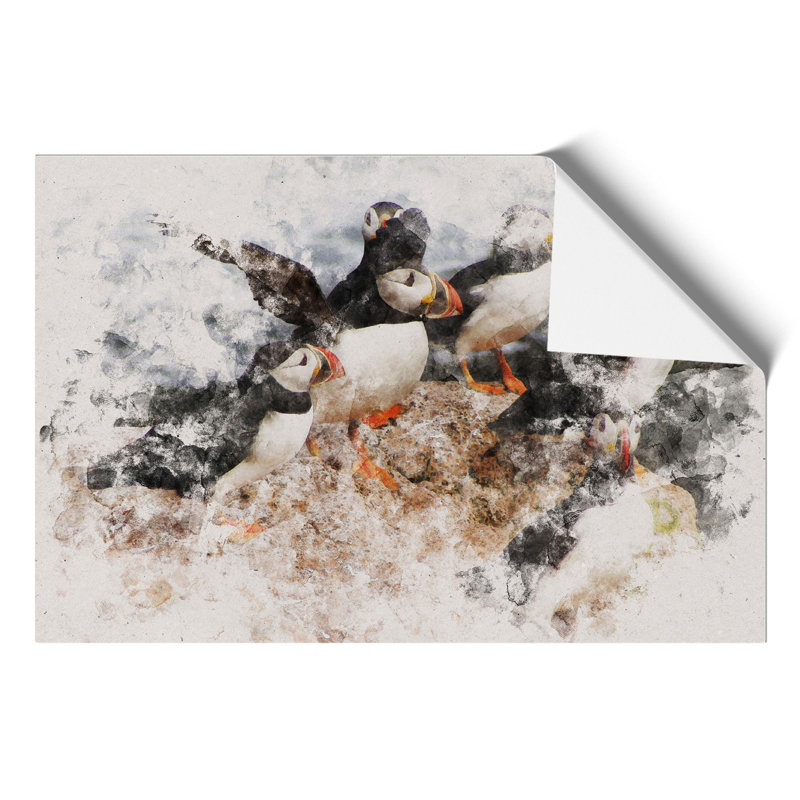 Atlantic Puffin Birds Vol.3 - No Frame Print, 42cm H x 59cm W x 0.1cm D