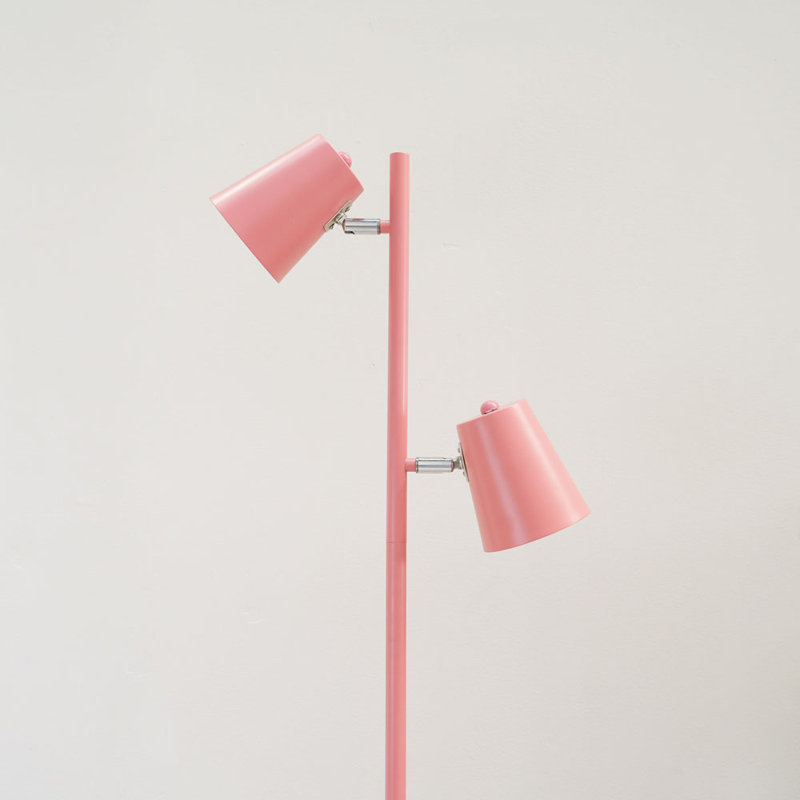 Reydan 152cm Traditional Floor Lamp, Yes, Gloss Pastel Pink