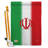 Double Sided 40'' H x 28'' W Polyester Flag Set