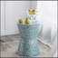 Tabouret de jardin Capiz Inlay Tapered