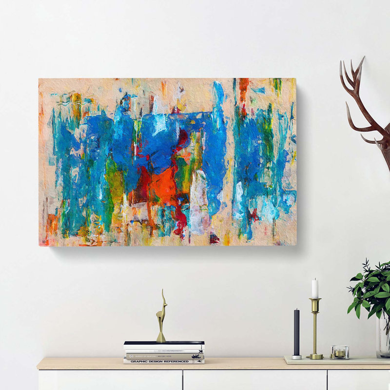 Abstract Art Painting Vol.291 - Wrapped Canvas, 40cm H x 60cm W x 3cm D