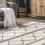 Tapis ivoire en laine Hruni-96172212