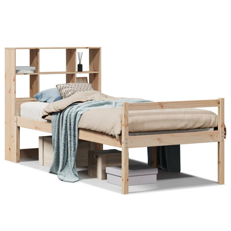 Solid Wood Bed, Single (3'), Natural