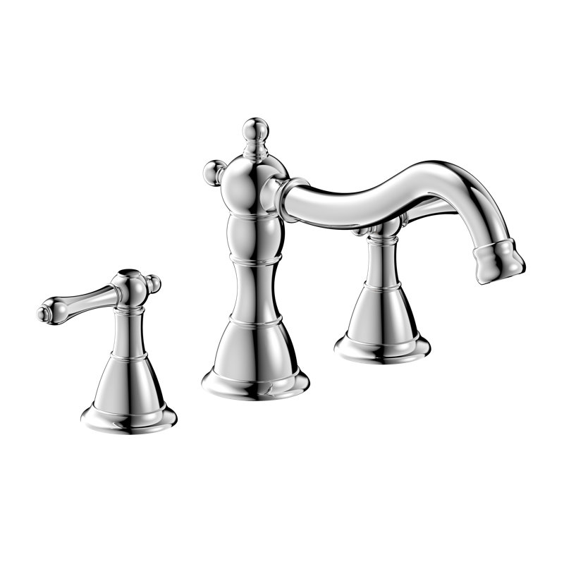 Prime 2 Handle Bathroom Roman Tub Faucet, Polished Chrome