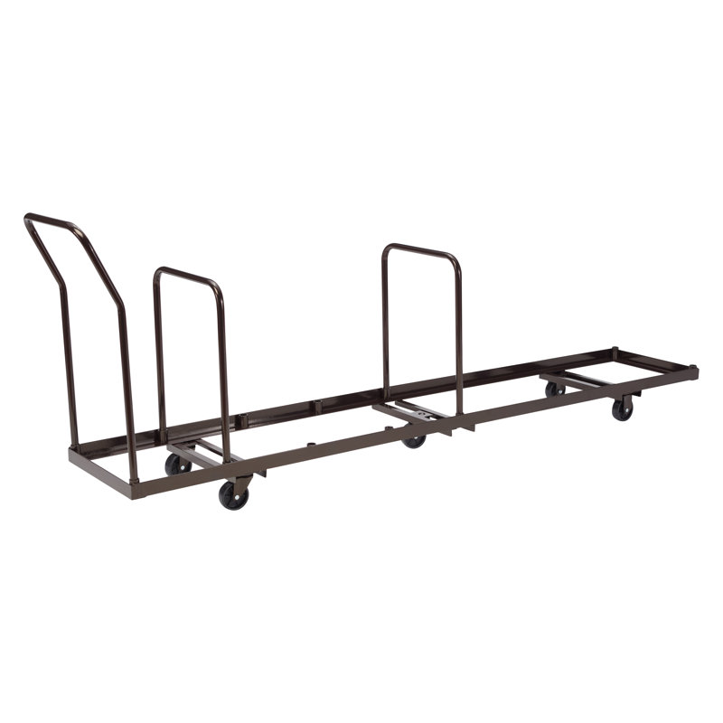 Steel Frame Brown 6-Wheel Flat Dolly