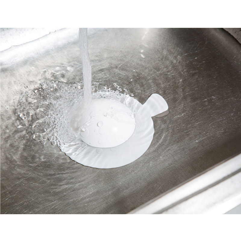 Universal White Silicone Drain Stopper with Suction Cup