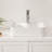 19"X15" White Ceramic Rectangular Vessel Bathroom Sink