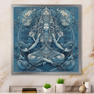 " Divine Goddess Yogini In Divine Blue I "