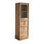 Verre brun + vitrines en bois massif