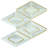 10" x 12" Natural Stone Mosaic Wall Tile