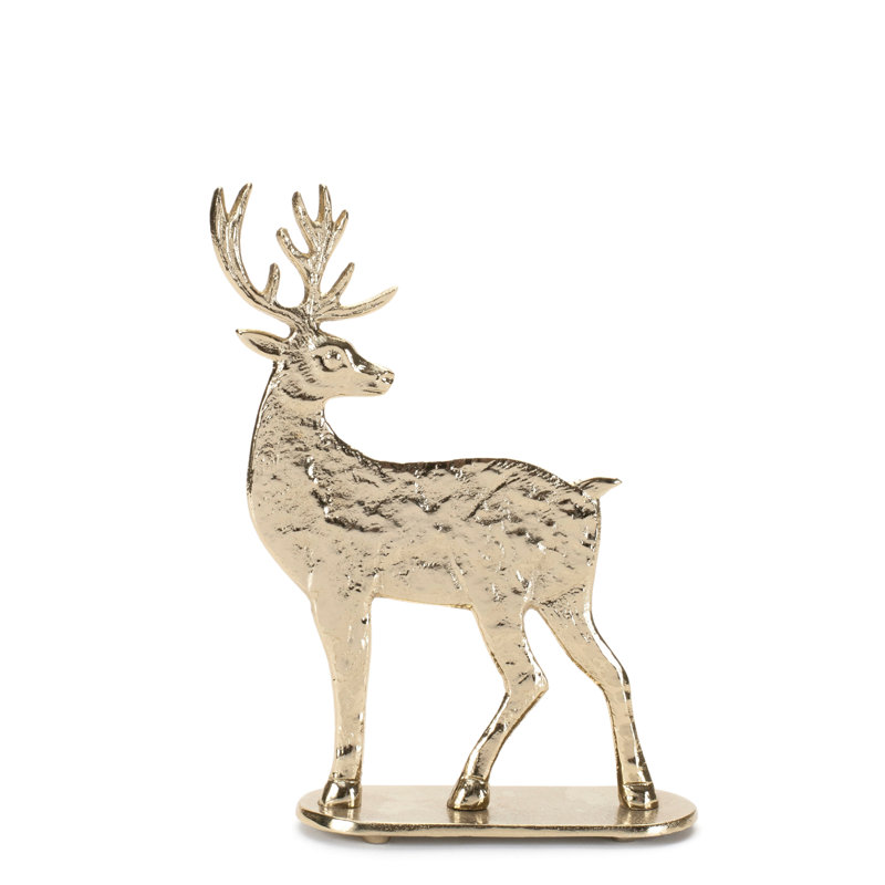 Décoration en métal cerf (ensemble de 2)