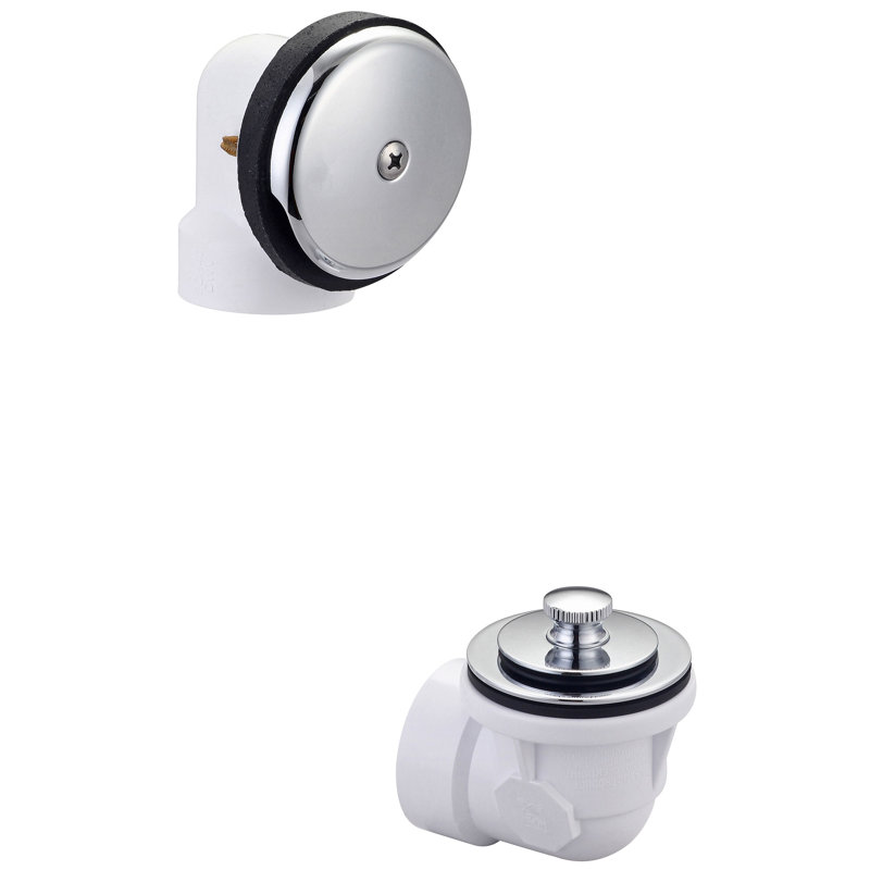 Bouchon de drain l 3 po Oui, Chrome