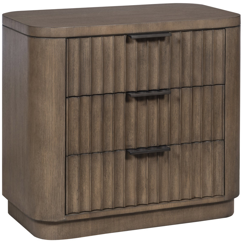 Grandhaven By Michael Weiss 3 - Drawer Solid Wood Nightstand