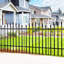 No Dig Metal Garden Fence – Rustproof Border for Small Dogs, Rabbits, Flower Beds & Lawn Edging – Black-717904714-716329230