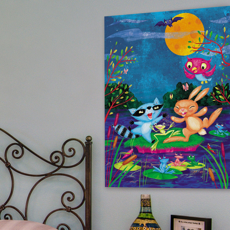 «Pond Friends», reproduction sur toile tendue, H 52 po x l 40 po
