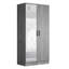 Armoire 2 portes Neiman, porte à miroir-1908782561