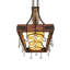 60" Long Steamboat 3 Light Pot Rack