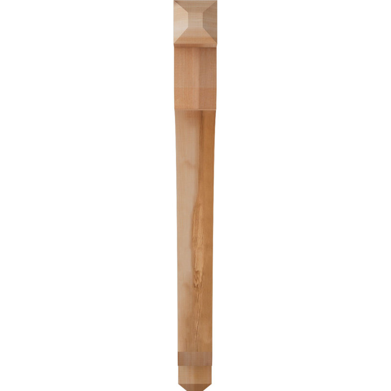 Support lisses 3 1/2 po x P 38 po x H 42 po, cèdre rouge de l'Ouest, Western Red Cedar (Smooth), 42" H x 3.5" W x 38" D