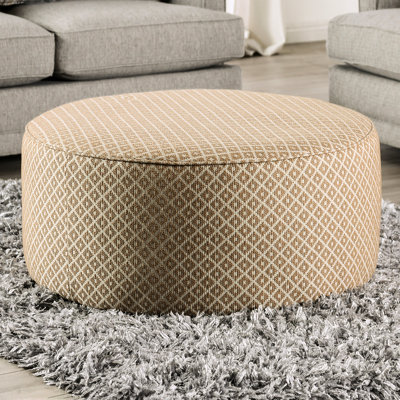 Or et gris Lin - revêtu de tissu d'ameublement transitionnel, 39 po x 39 po, 18 po de hauteur, base en bois massif avec revêtement et garniture, large, hauteur, mousse