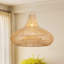 Luminaire suspendu en rotin tissé à la main pour salle à manger