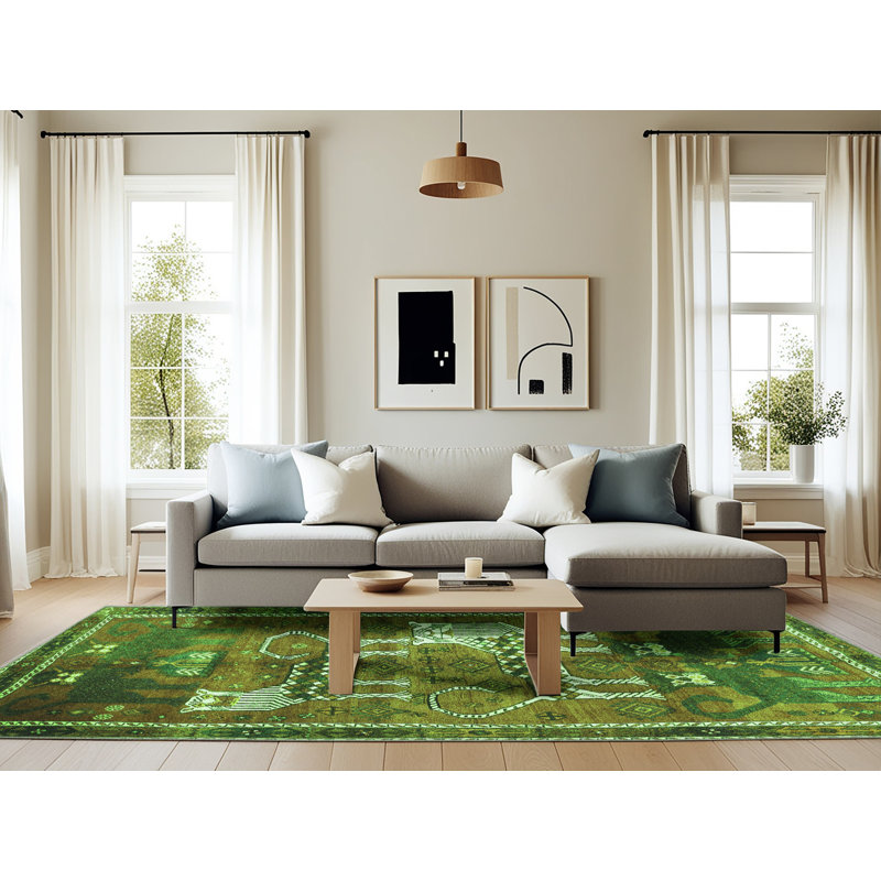 Performance Oriental Indoor Rug, Rectangle 6' x 9'