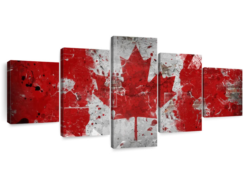 Grunge Canada Flag