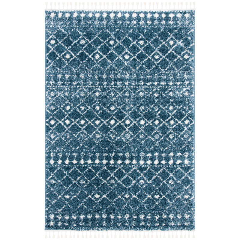 Destiney Fringe Shag Performance Southwestern Rug, Rectangle 3'3" x 5'3"