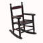 Chaise à bascule en chêne durable pour enfants pour une utilisation intérieure et extérieure, assurant confort et sécurité avec une conception robuste