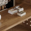 Bureaux en bois massif noyer en demi-cercle-108057900