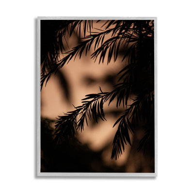 «Night Silhouette Tree Leaves», estampe numérique par Lil 'Rue