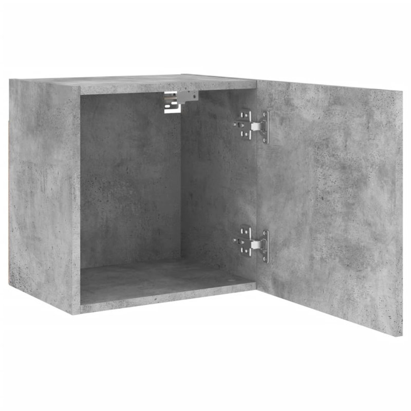 Niccole Unfinished TV Stand for TVs up to 24", Concrete Grey