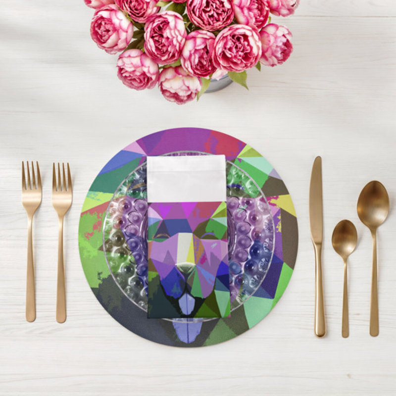 Ode To Okuda Cotton Sateen Dinner Napkins