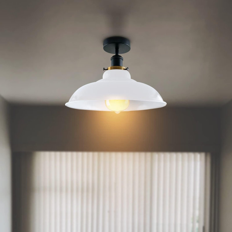 Kunze Flush Mount, White